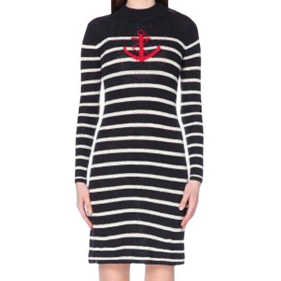 Isabel Marant Dresses & Skirts - NWT Isabel Marant Etoile Earl anchor embroidered striped knit sweater dress